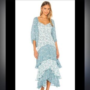 Revolve Jen’s Pirate Booty Comoros Blue Maxi Dress